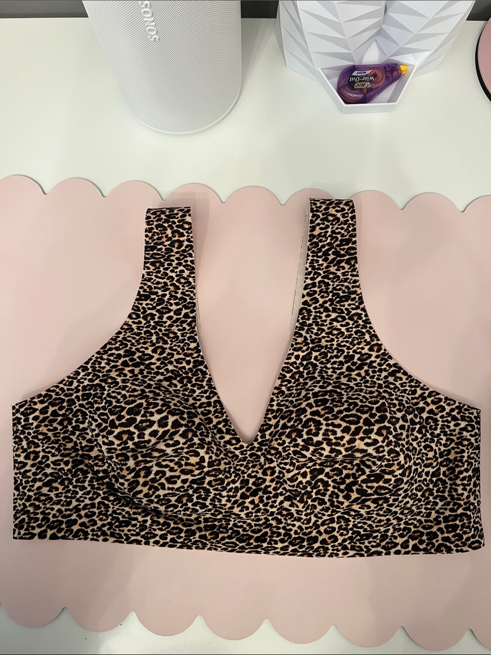 NWT VS leopard bralette size xl